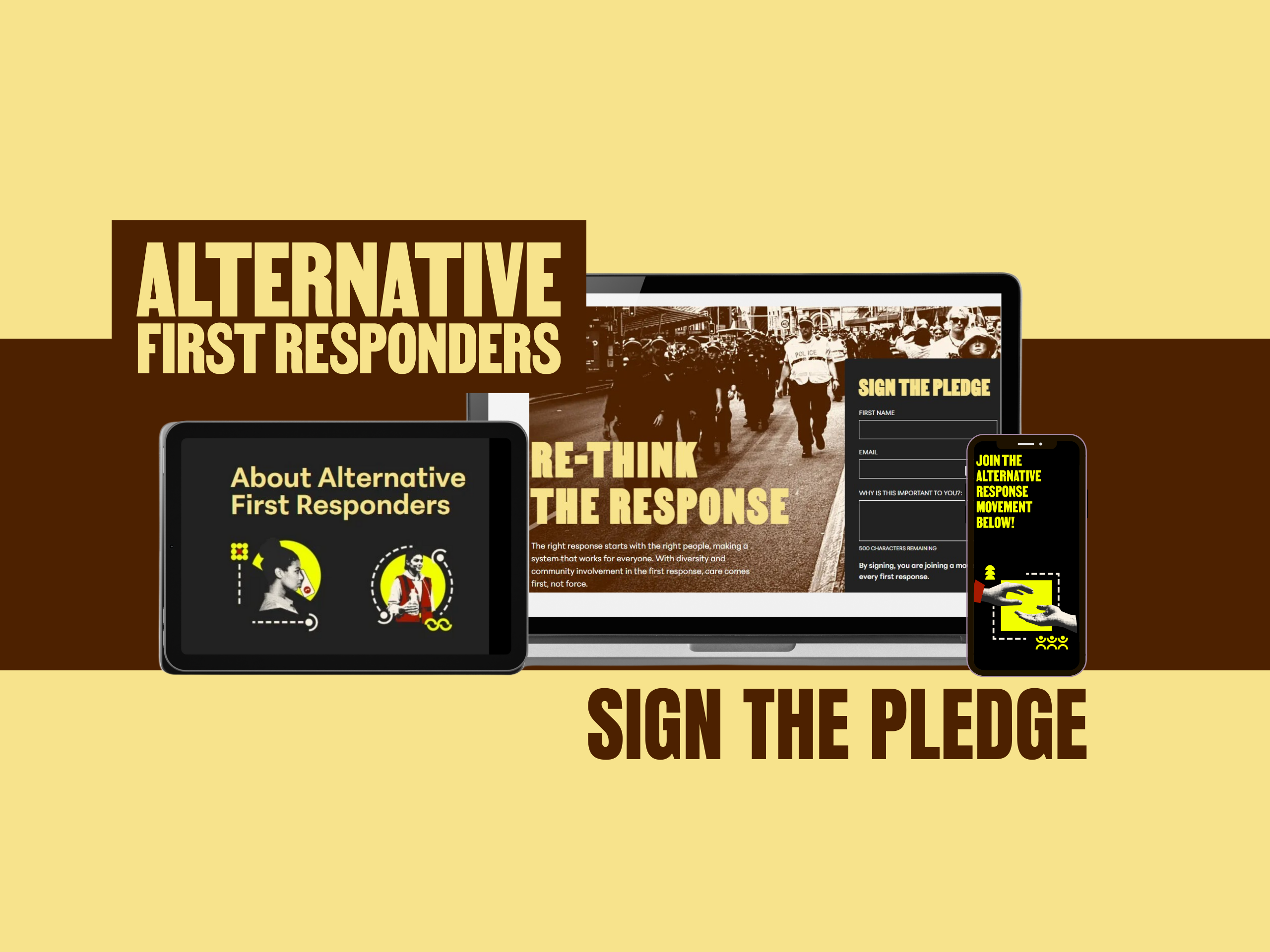 Alternative First Responders sign the pledge