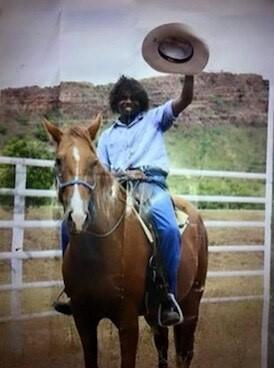 Mr Yeeda sitting on a horse